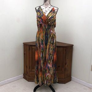 Colorful Beautiful Fun Summer Maxi Dress